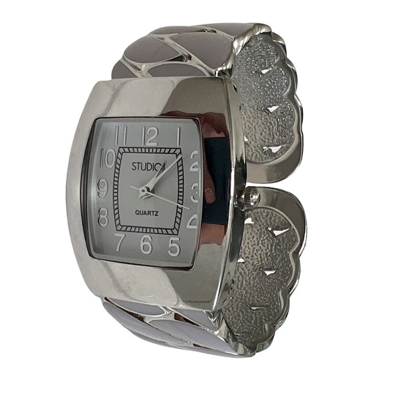 STUDIO TIME • White Bangle Bracelet Watch - Picture 1 of 3